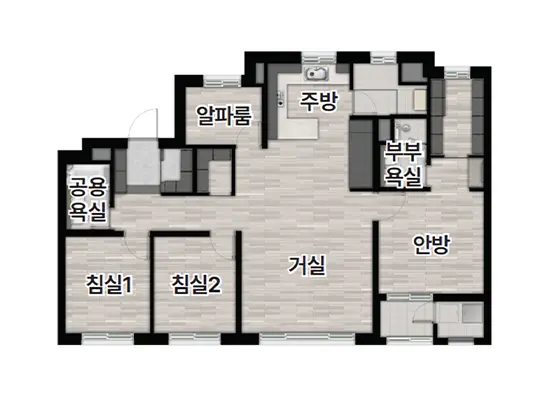 77타입평면도